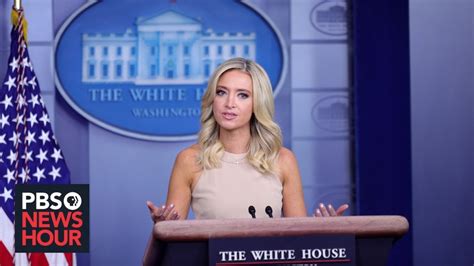 Watch Live White House Press Secretary Kayleigh Mcenany Gives News