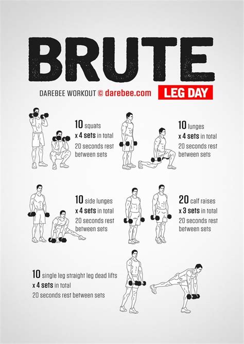 One key to training your legs sans weights is to swap those heavy loads for high volumes. Darebee leg day workout! Use with or without weights ...