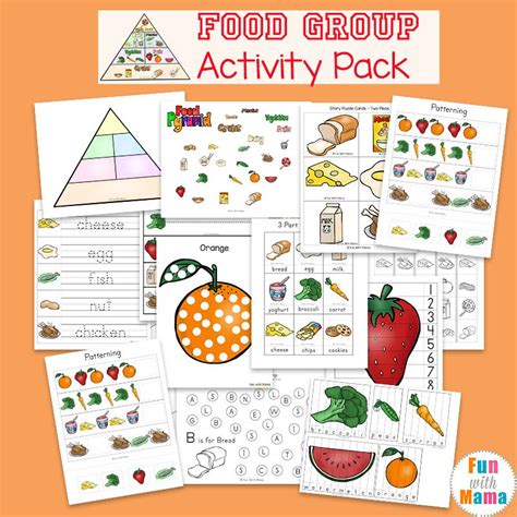 Food Groups Preschool Activity Pack Food Groups Preschool Preschool