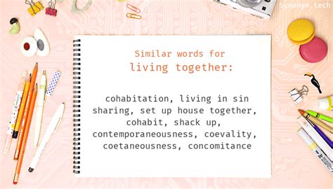 Living Together Synonyms Similar Word For Living Together