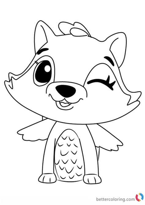 Raspoon from Hatchimals Coloring Pages Free Printable Coloring Pages