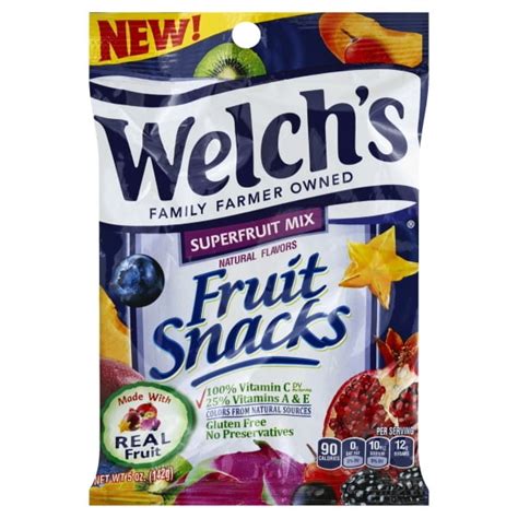 Welchs Superfruit Mix Fruit Snacks 5 Oz Bag