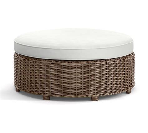 Torrey All Weather Wicker Rounded Sectional Grand Ottomans