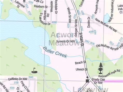 Acworth Map Georgia