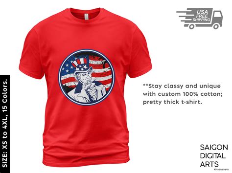 Uncle Sam Shirt Patriotic Shirt Fourth Of July Shirt Etsy