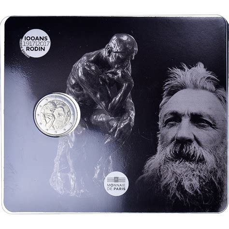 France 2 Euro Auguste Rodin 2017 Monnaie De Paris Bu Ms65 70