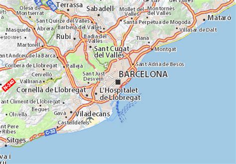 Mappa Barcellona Cartina Barcellona Viamichelin