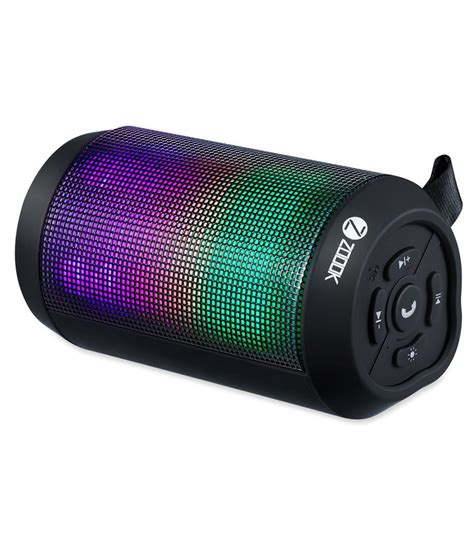 Buy bluetooth speaker, qcy mini portable speaker with bluetooth/usb/tf card mode with call answer end function loudspeaker 10m stereo sound subwoofer glossy aluminium alloy wireless speaker (black): Zoook Rocker Mini Bluetooth Wireless Speaker With Powerful ...