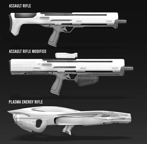 Artstation Sci Fi Energy Rifle Concept Design