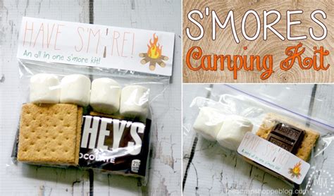 Smores Camping Kit And Free Printables The Scrap Shoppe