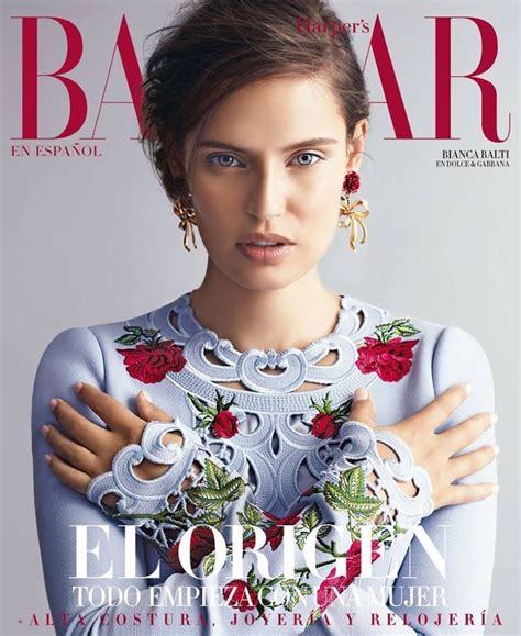 Bianca Balti Models Dolce And Gabbana In Bazaar Mexico Editorial Bianca