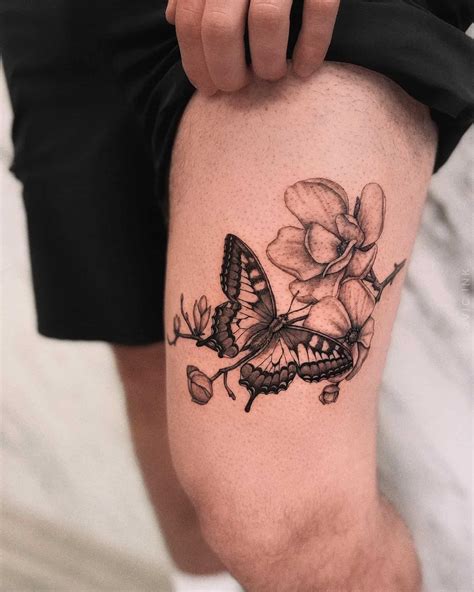 30 Awesome Butterfly Thigh Tattoo Ideas For Men And Women In 2023