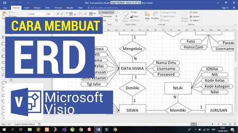 Selain menggunakan program microsoft publisher, sahabat pedi juga bisa membaut cover cd secara online lho. Cara Membuat ERD Menggunakan Microsoft Visio - YouTube