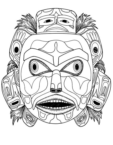 Indian Head Coloring Page at GetColorings.com | Free printable colorings pages to print and color
