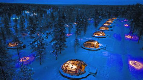 Stay In A Glass Igloo At Kakslauttanen Igloo Hotel Finland