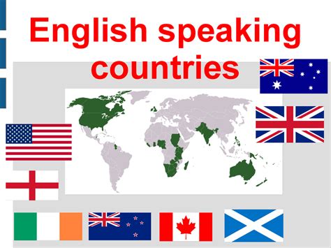 Los Boscos English Corner English Speaking Countries 1º A Eso
