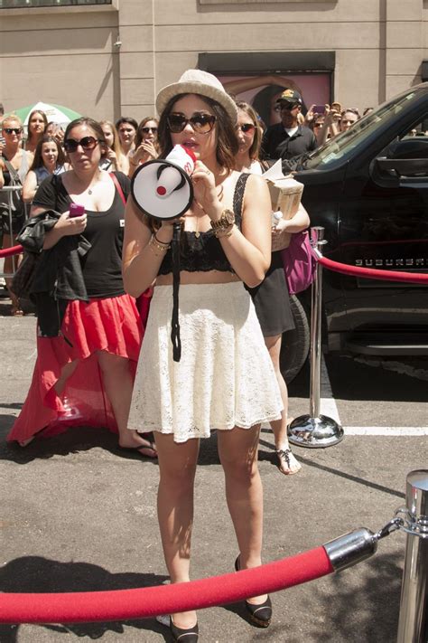 Lucy Hale Wearing Black Bra And White Mini Skirt At The Bongo Boutique