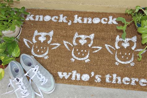 Diy Painted Doormat Door Mat Diy