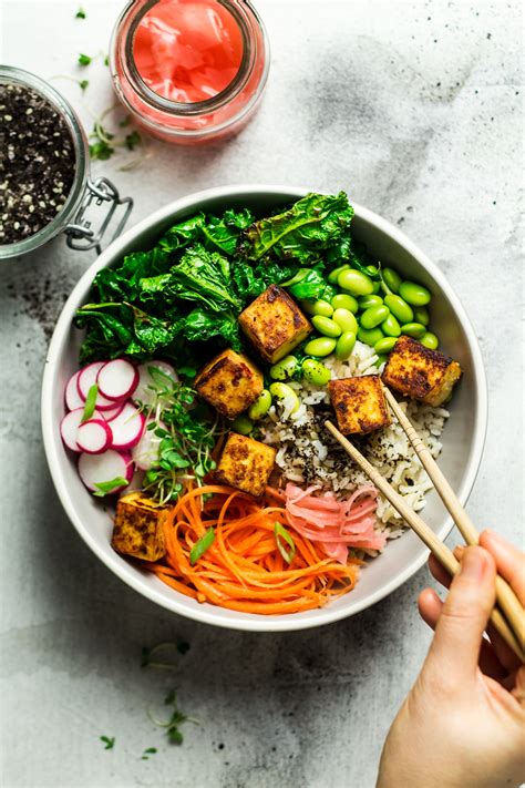 Miso Tofu Bowl Lazy Cat Kitchen