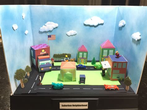 Check spelling or type a new query. Social study project: Suburban Community Diorama | Diorama ...