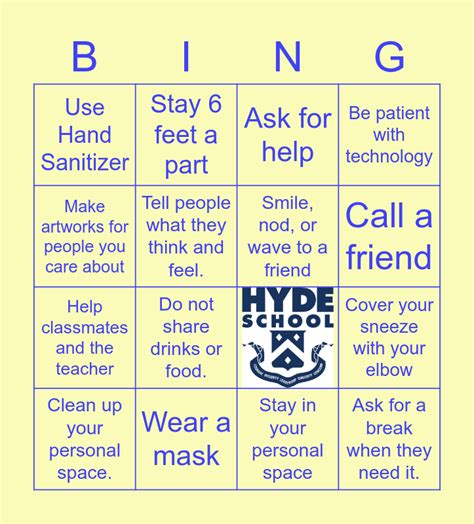 Brothers And Sisters Keeper Virtualhybrid Learning Bingo Card