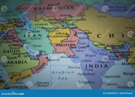 Pakistan On The Political World Map Stock Photo Image Of Business