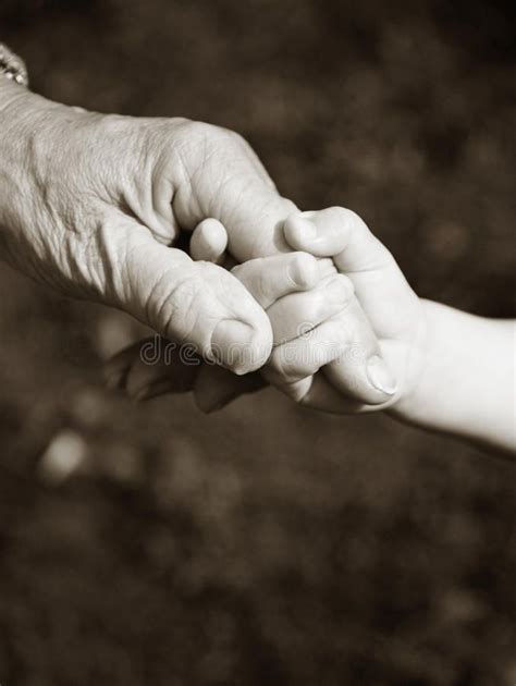 Grandparent And Grandchild Holding Hands Stock Photo Image Of Playing