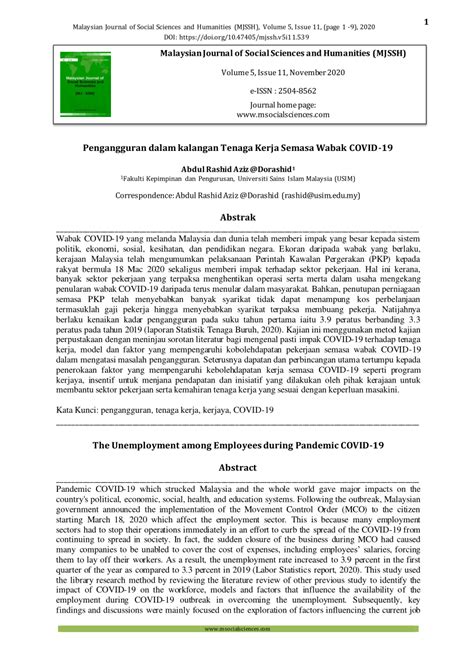 ³masalah pengangguran siswazah b oleh diatasi dengan pelbagai cara. (PDF) Pengangguran dalam kalangan Tenaga Kerja Semasa ...