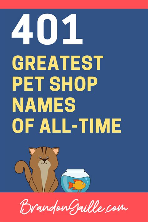 401 Good Catchy Pet Shop Business Names