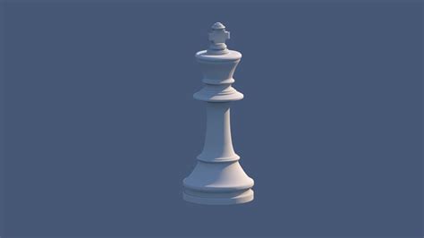 King Chess Piece 3d Model Cgtrader