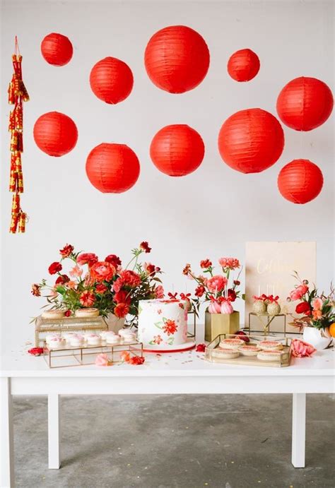 Lunar new year or chinese new year is a magical and special time of year. Lunar New Year party ideas | Red + gold party ideas | 100 ...