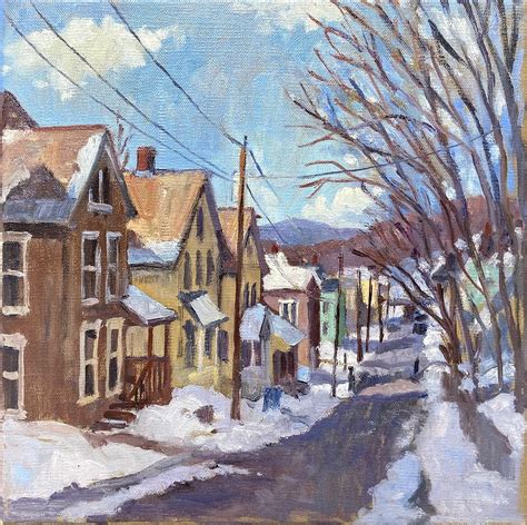 Bright Snow Housesberkshires Landscape Painting Painting By Thor