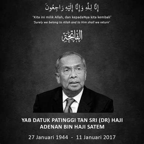 Pengaruh mereka hendaklah kuat serta memberi kesan dalam apa jua lapangan dan dilakukan untuk. Ketua Menteri Sarawak TS Adenan Satem Meninggal Dunia ...