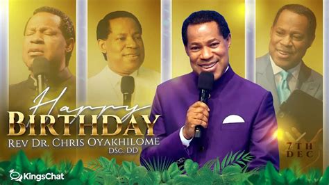 Pastor Chris Oyakhilome Happy Birthday Pastor Chris Celebrating God