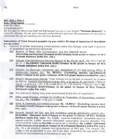 Check spelling or type a new query. Final Demand letters by builders - Noida region | Go4 ...