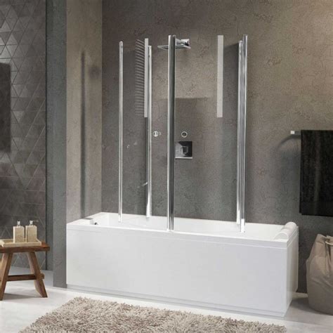 Questo box vasca a 2 lati, è caratterizzato da un design minimale che dona eleganza e raffinatezza a tutti i bagni. Aurora 4 - Box e chiusure per vasca - Vasche da bagno