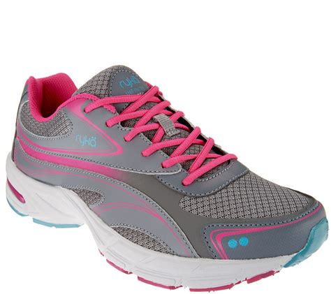 Sizing is correct and comfortable. Ryka Lace-up Walking Sneakers - Infinite - Page 1 — QVC.com