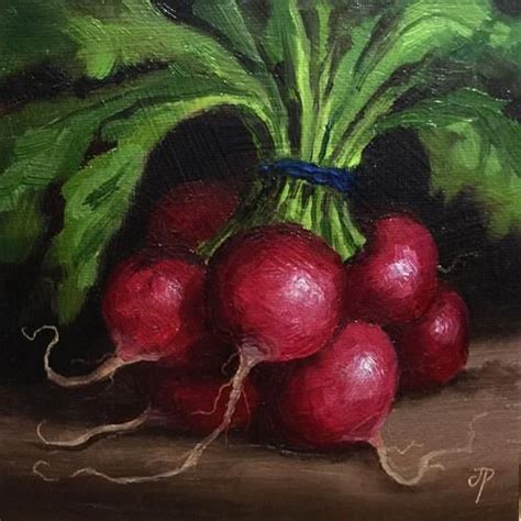 Daily Paintworks Original Fine Art Jane Palmer Vegetable Painting
