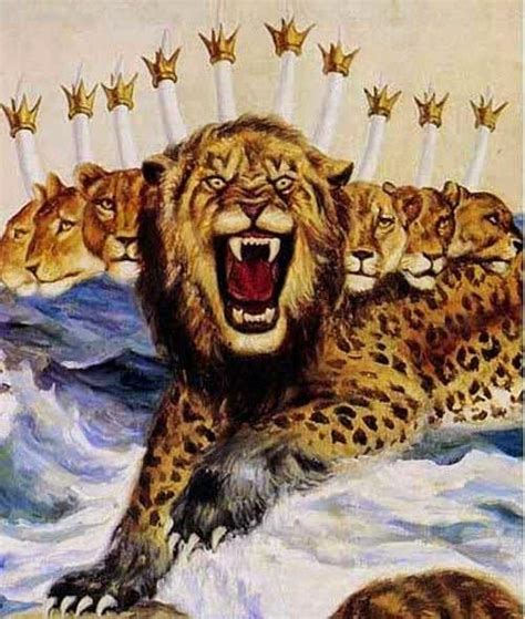 Beast Seven Heads Ten Crowns Revelation 13 Biblical Interpretations