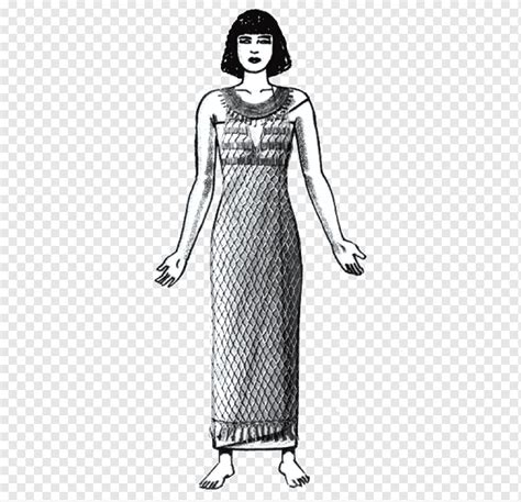 고대 이집트 이집트 왕국 의상 의류 드레스 드레스 유행 패션 일러스트 고대 이집트 png pngwing