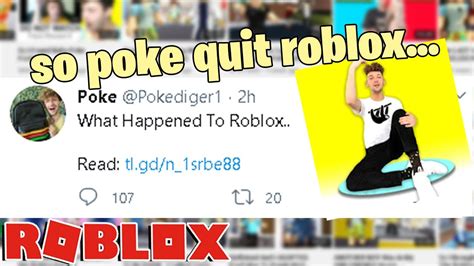 Poke Pokediger1 Quit Roblox On His Channel Youtube