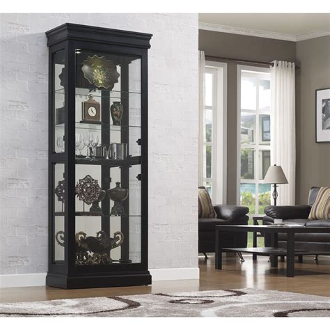 Shop Bell O Louie Philip Black Curio Cabinet Free Shipping Today