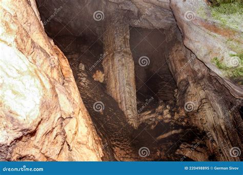 Natural Cave Columns Stock Image Image Of Group Water 220498895