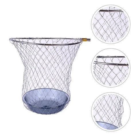 Quick Dry Fishing Nets Collapsible Fishing Tools Rhombus Mesh Hole