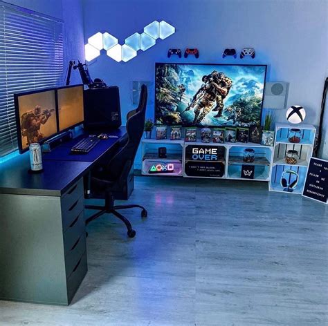 This Is A Sick Gaming Room Small Game Rooms Gaming Room Setup