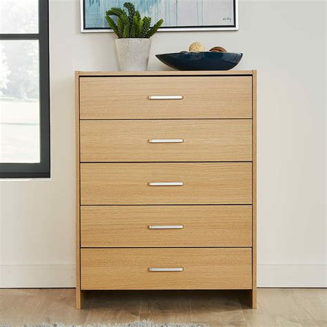 Comments about stratford youth slat mirror. Stratford Oak Chest of 5 Drawers Bedroom Furniture With ...