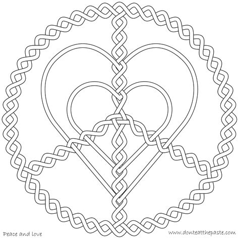 9 Pics Of Heart Pattern Coloring Pages Mosaic Heart Coloring