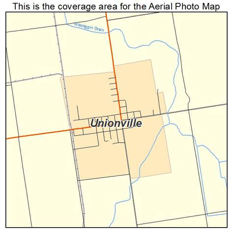 Aerial Photography Map Of Unionville Mi Michigan