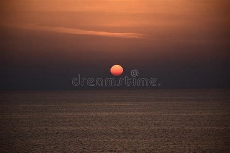 Beautiful Sunset On The Adriatic Sea Stock Image Image Of Ocean