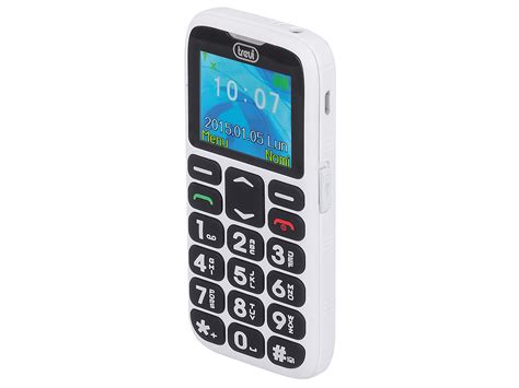 Telefono Cellulare Con Grandi Tasti Funzione Sos Trevi Sicuro 10 Bianco